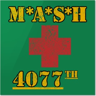 mash 4077 textured vintage Posters and Art
